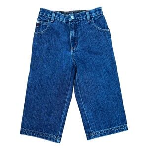 VINTAGE 90s Guess Baby Boys’ Blue Elastic Waistband Denim Jeans Streetwear